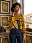 The Radiant Muse Linen Top