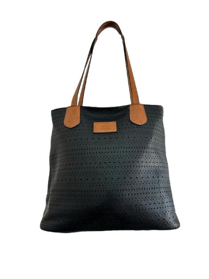 The Aria Perforated Vegan Leather Tote