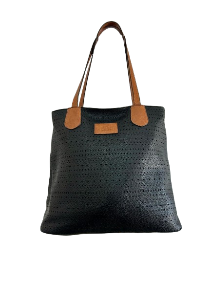 The Aria Perforated Vegan Leather Tote