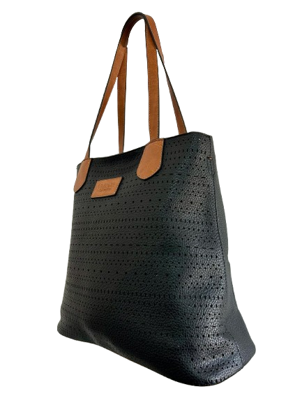 The Aria Perforated Vegan Leather Tote