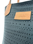 The Aria Perforated Vegan Leather Tote