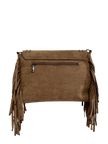 Dakota Suede & Stud Messenger Bag