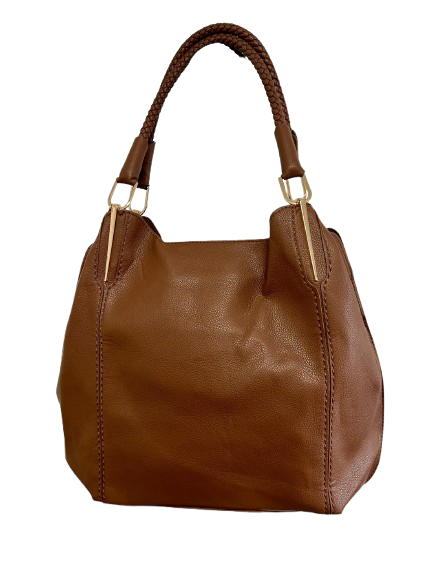 The Verona Braided Hobo – Heritage Tan