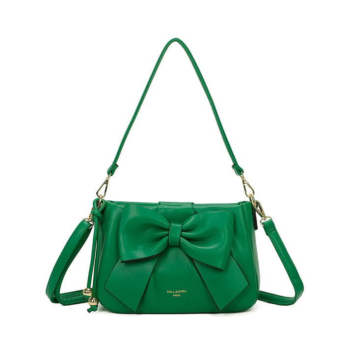 The Colette Bow Bag – Emerald Green