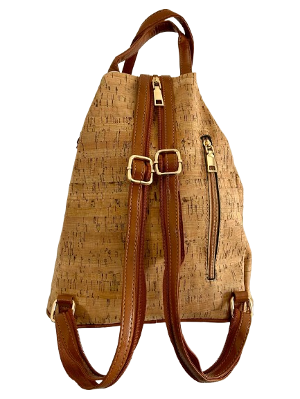 The Atlas Herringbone Cork Backpack