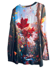 Painterly Forest Long Sleeve Top