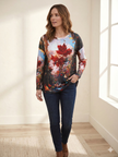 Painterly Forest Long Sleeve Top