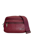 Sweet Years Embossed Crossbody Bag in Burgundy