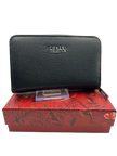 Coveri Collection Grained Zip-Around Organizer Wallet