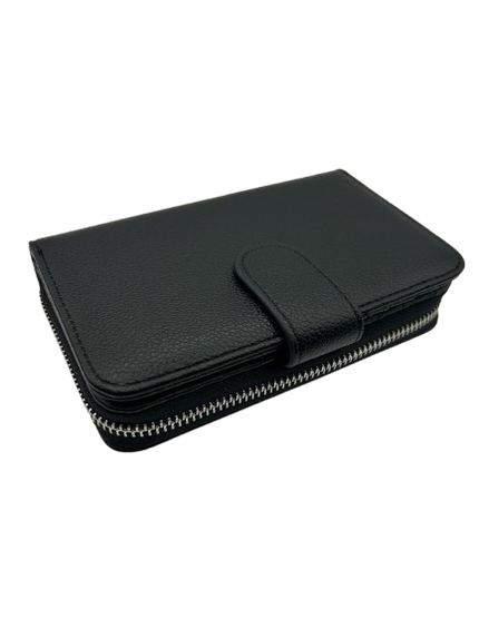 Coveri Collection Grained Zip-Around Organizer Wallet