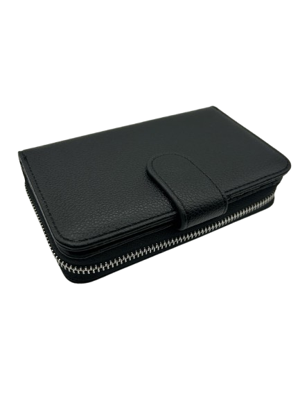 Coveri Collection Grained Zip-Around Organizer Wallet