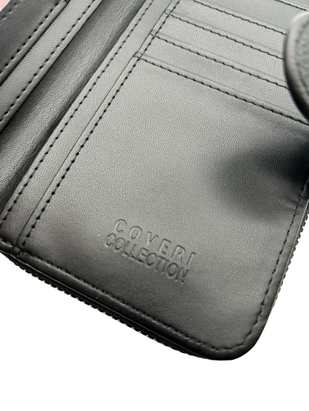 Coveri Collection Grained Zip-Around Organizer Wallet