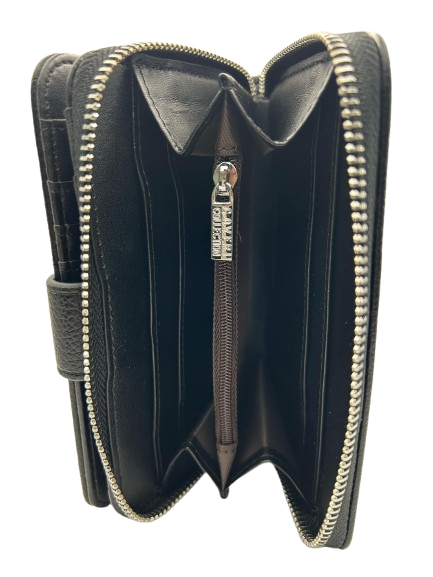 Coveri Collection Grained Zip-Around Organizer Wallet