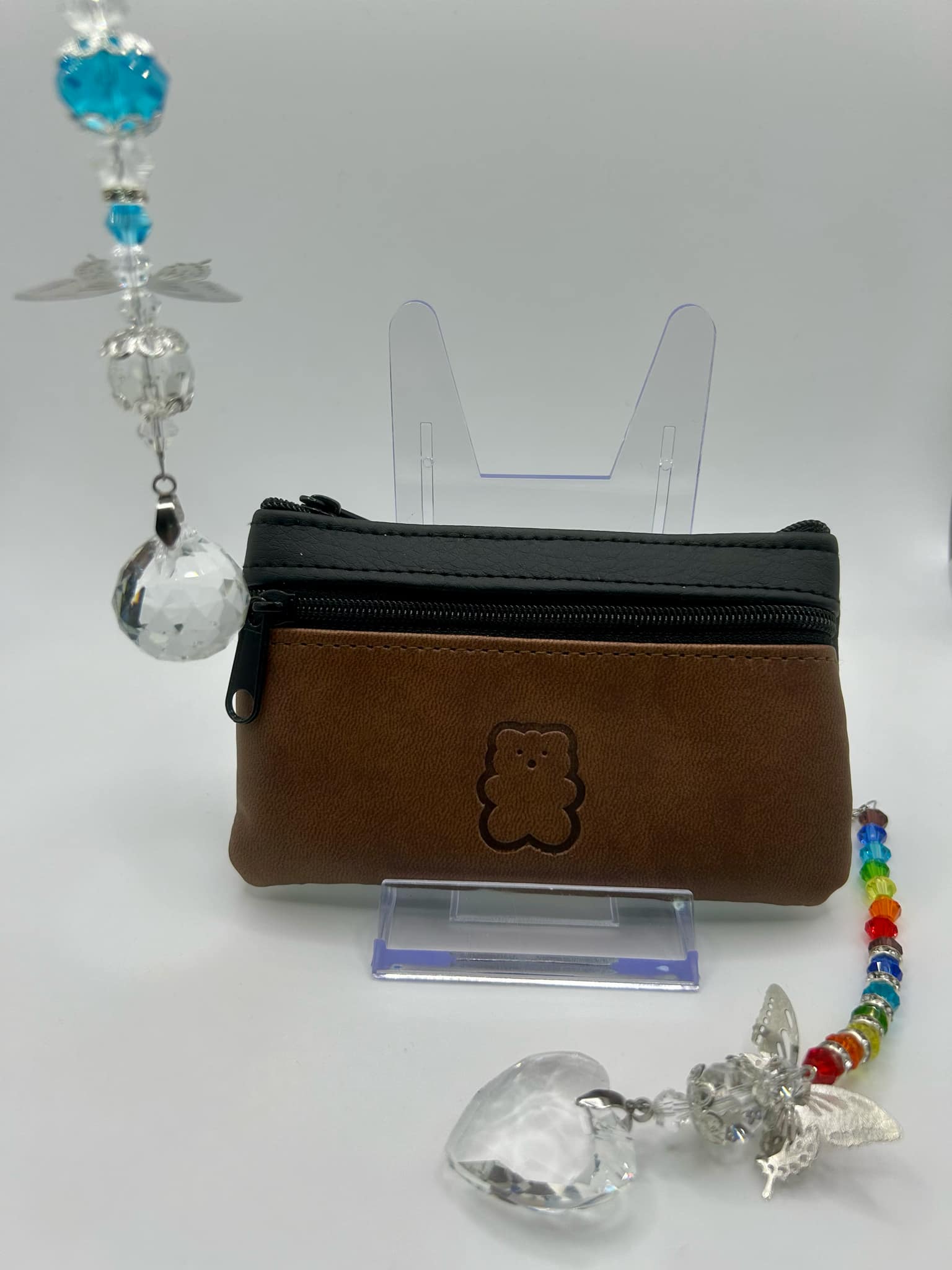 The Duo-Zip Leather Mini Wallet