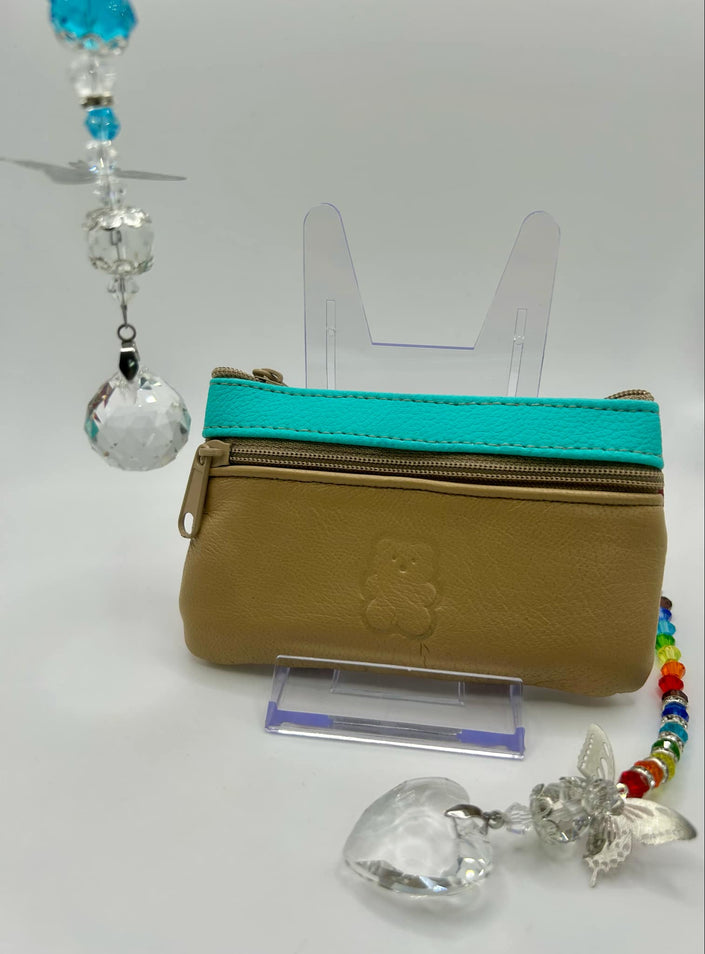 The Duo-Zip Leather Mini Wallet
